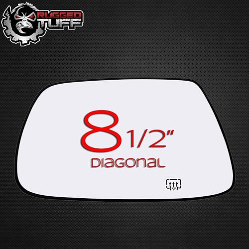 Miniatura 6 de Reemplazo del espejo lateral del conductor para Jeep Grand Cherokee 2005-2010, vidrio calefactable del espejo retrovisor del lado izquierdo con