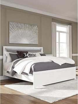 Signature Design by Ashley Marzoni Bed Frame, King, Upholstered Panel