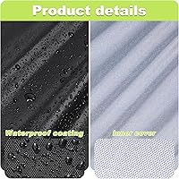 Vista 3 de Funda para Silla Apilable de Exterior Impermeable, Uranshin Fundas para Muebles de Patio Exterior Sillas Apiladas 210D, Fundas para Sillas