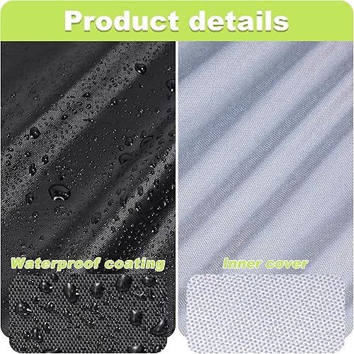 Miniatura 4 de Funda para Silla Apilable de Exterior Impermeable, Uranshin Fundas para Muebles de Patio Exterior Sillas Apiladas 210D, Fundas para Sillas de