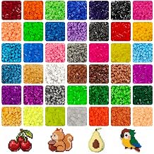 Fuse Beads Kit 22500 pcs, 42 Colors 5mm Melty Beads Set, Individually Wrapped Fuse Beads Refill for DIY Crafts, Keychains, Coasters, Bracelets & 3D Projects