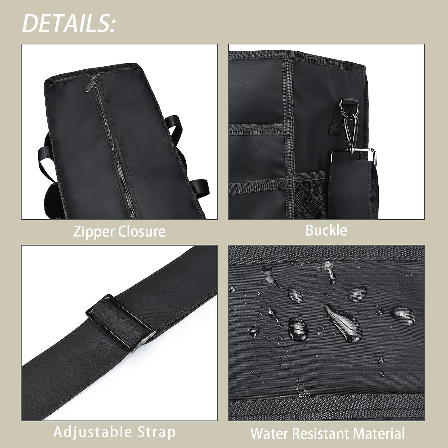 CLOUDMUSIC Large Tote Bag For Women Travel Nurse Teacher Work Waterpoof With Zipper Utility Everything Bags | Travel, Nurse, Teacher, Work, Waterpoof, With Zipper, Utility, Everything Bags - Image 3