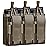 ELVO Tactical Molle Mag Pouch, Open-Top Molle Double/Triple Stacker 5.56 7.62 Magazine Pouches Holder Carrier for Rifle M4 M14 G36 HK416 AR-15 and Glock 17 19 M1911 9MM Magazines Holster