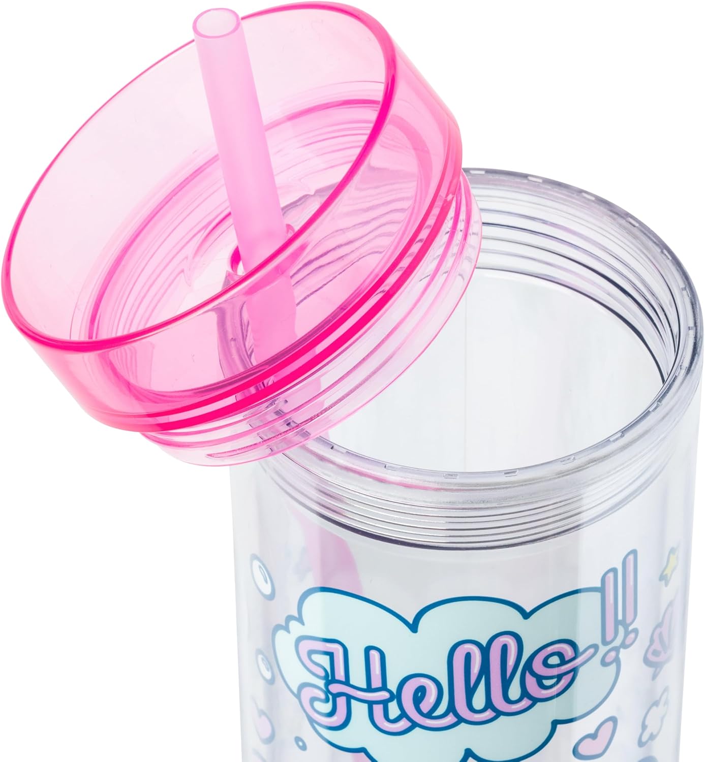 Silver Buffalo Sanrio Hello Kitty Ocean Tall Plastic Tumbler, 20 Ounces - Image 5