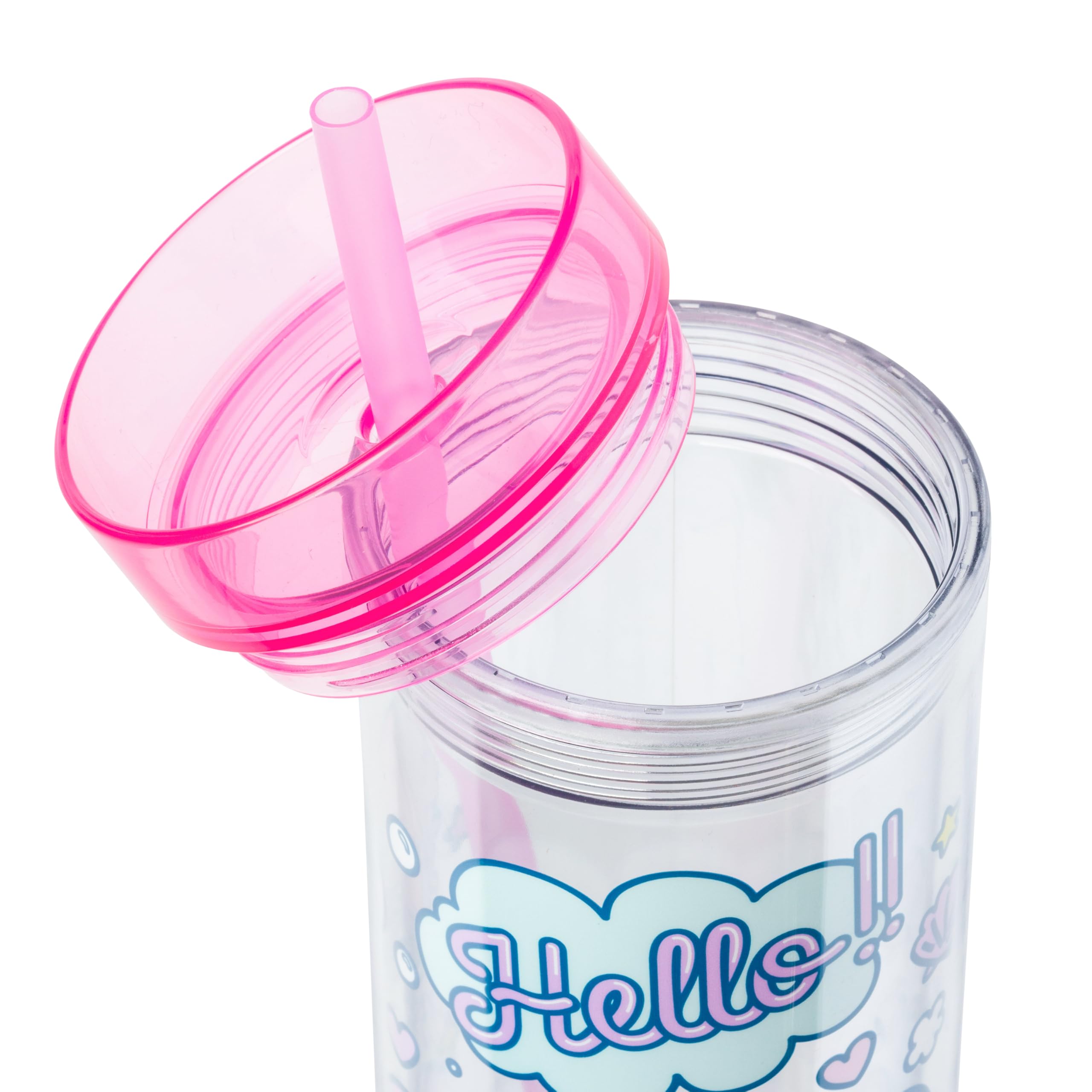 Silver Buffalo Hello Kitty in Clam Hello Trinkbecher, Kunststoff, 590 ml