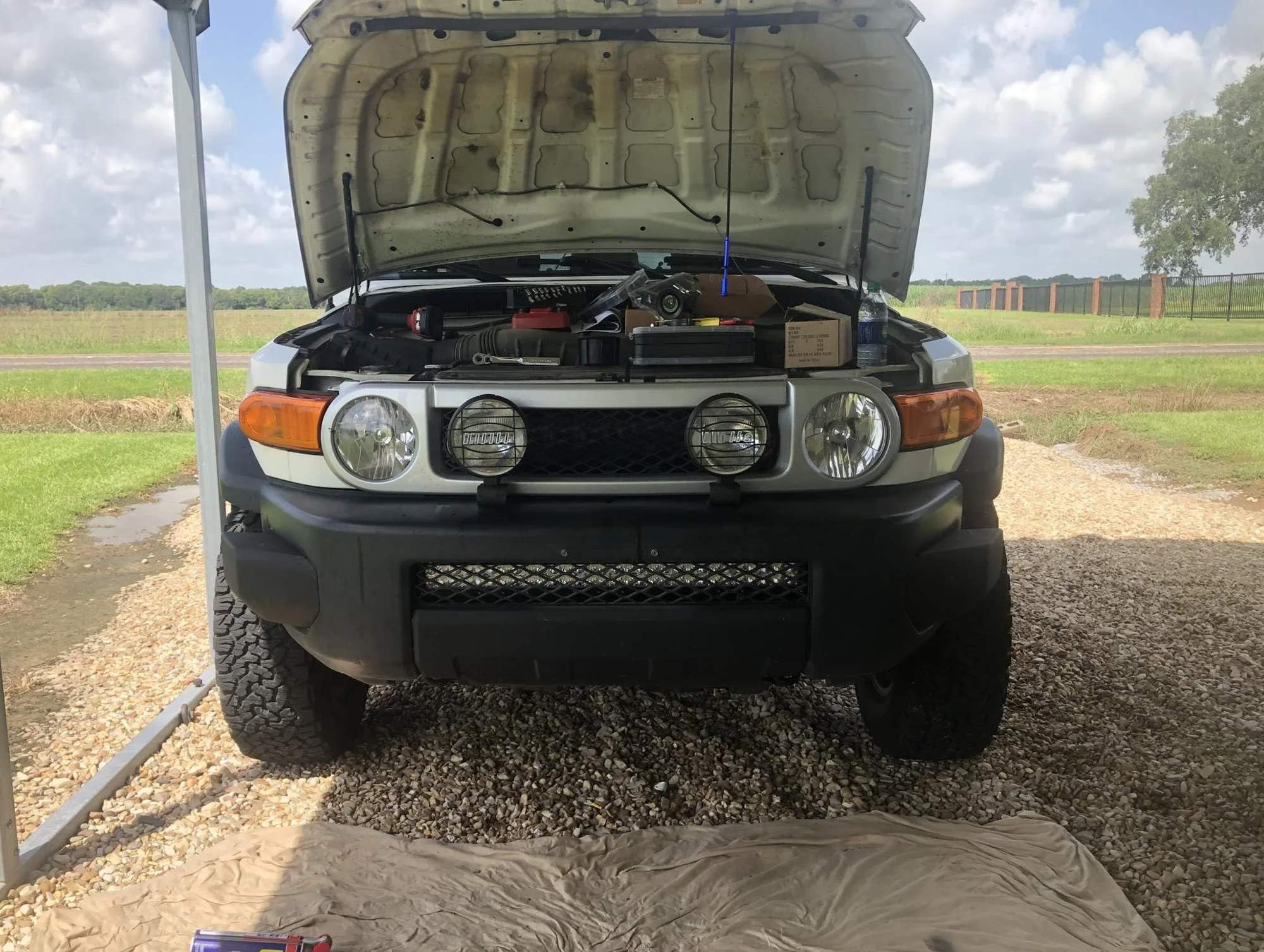 iJDMTOY Lower Grille 30-Inch LED Light Bar Kit Compatible with 2007-14 Toyota FJ Cruiser Includes 1 180W High Power LED Lightbar Lower Bumper Opening Mounting Brackets & OnOff Switch Wiring K product thumbnail 4
