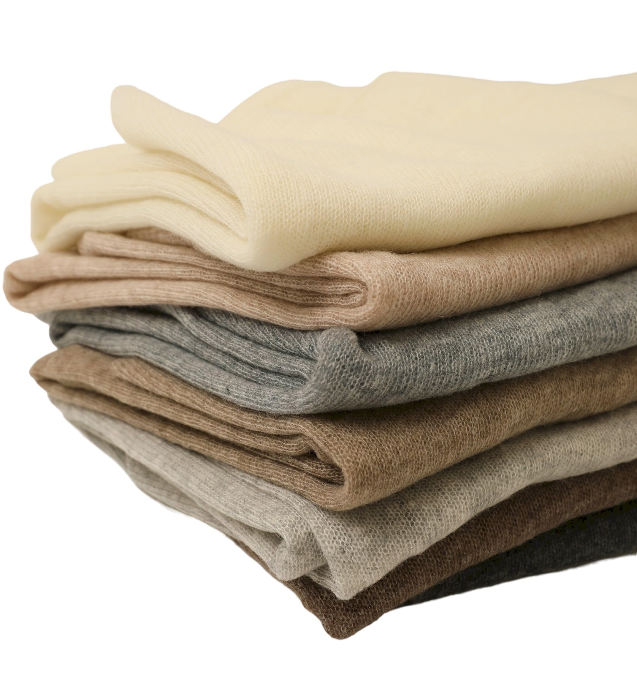 Sciarpa in Cashmere Morbida come una Nuvola – Leggera Soffice con Frange Forma a Diamante – Scialle in Cashmere per Donna Inverno Primavera