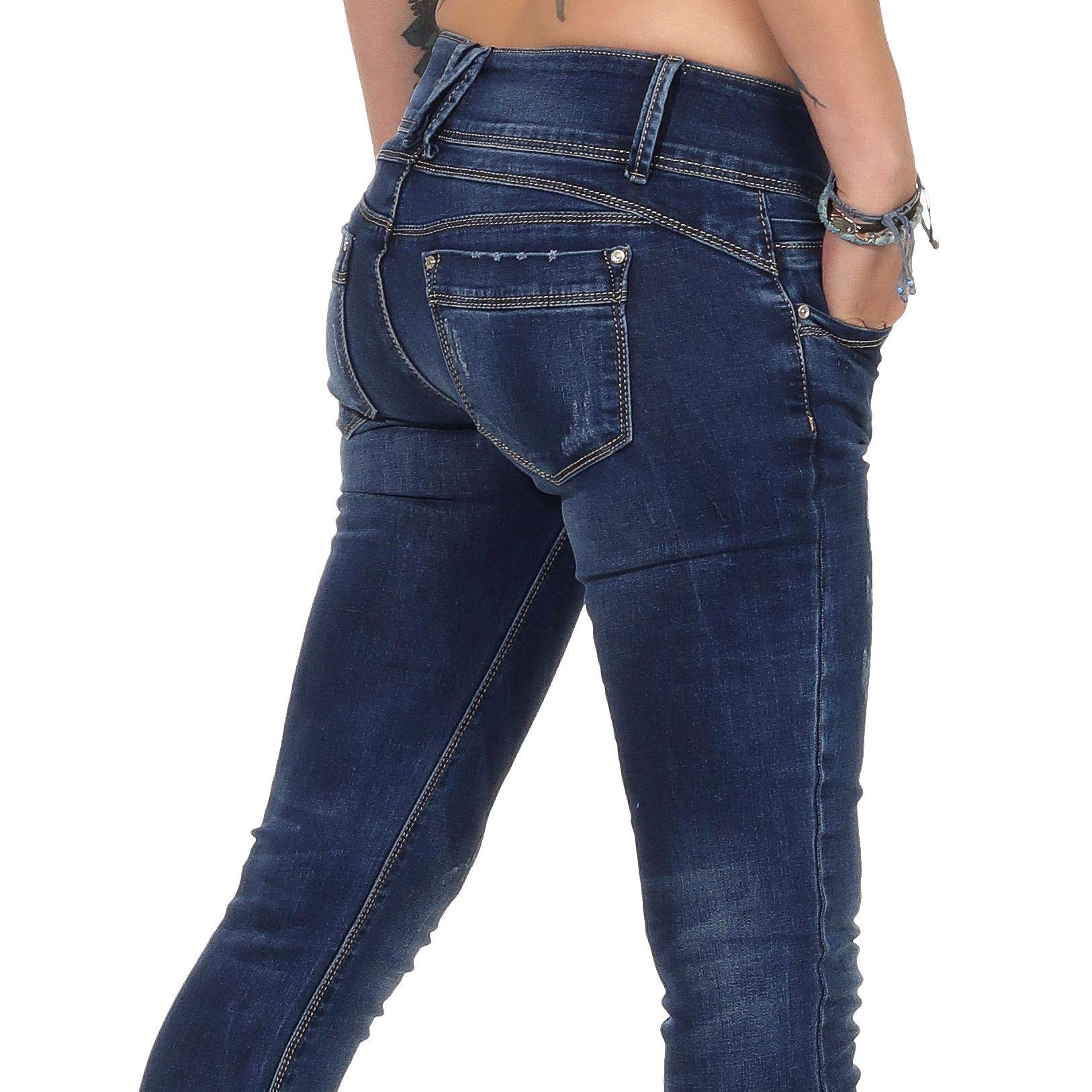 Hailys Camila Frauen Jeans blau Basics, Streetwear