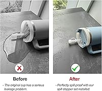 Vista 5 de 6 tapones de silicona a prueba de derrames, compatibles con Stanley Cup H1.0 de 40 onzas/30 onzas y H2.0 de 40 onzas, accesorios para vasos, incluye