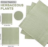 Vista 2 de Spakon 100 servilletas de cóctel de 2 capas desechables suaves para cenas, bodas, fiestas, baby shower, cumpleaños, novia, aniversario, recepción, 5