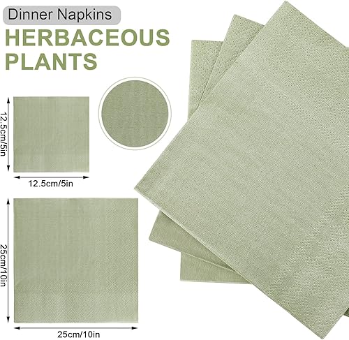 Miniatura 2 de Spakon 100 servilletas de cóctel de 2 capas desechables suaves para cenas, bodas, fiestas, baby shower, cumpleaños, novia, aniversario, recepción, 5