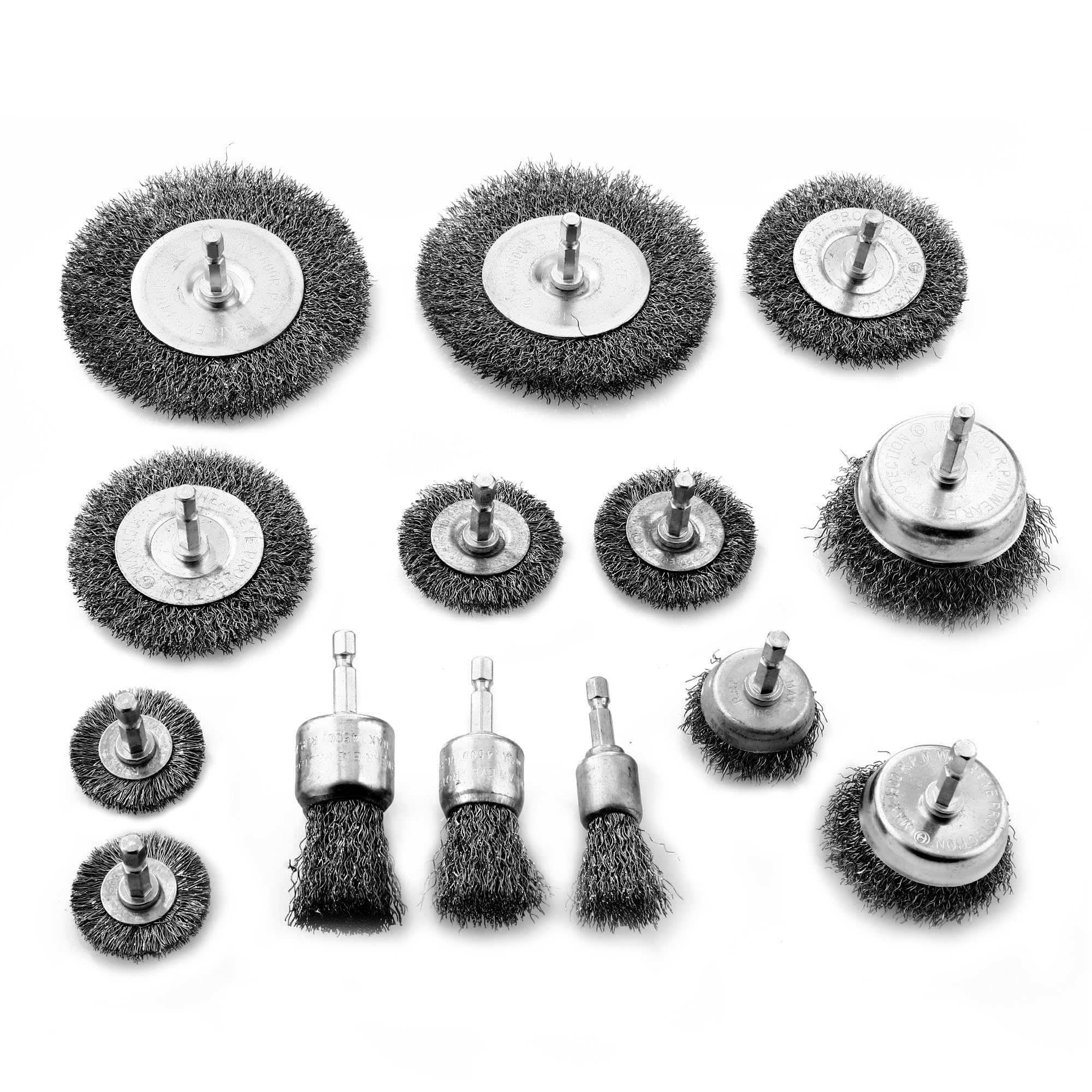 Set 16 Spazzole Metalliche Per Trapano - Per Rimozione Ruggine E Vernice - Foto 9