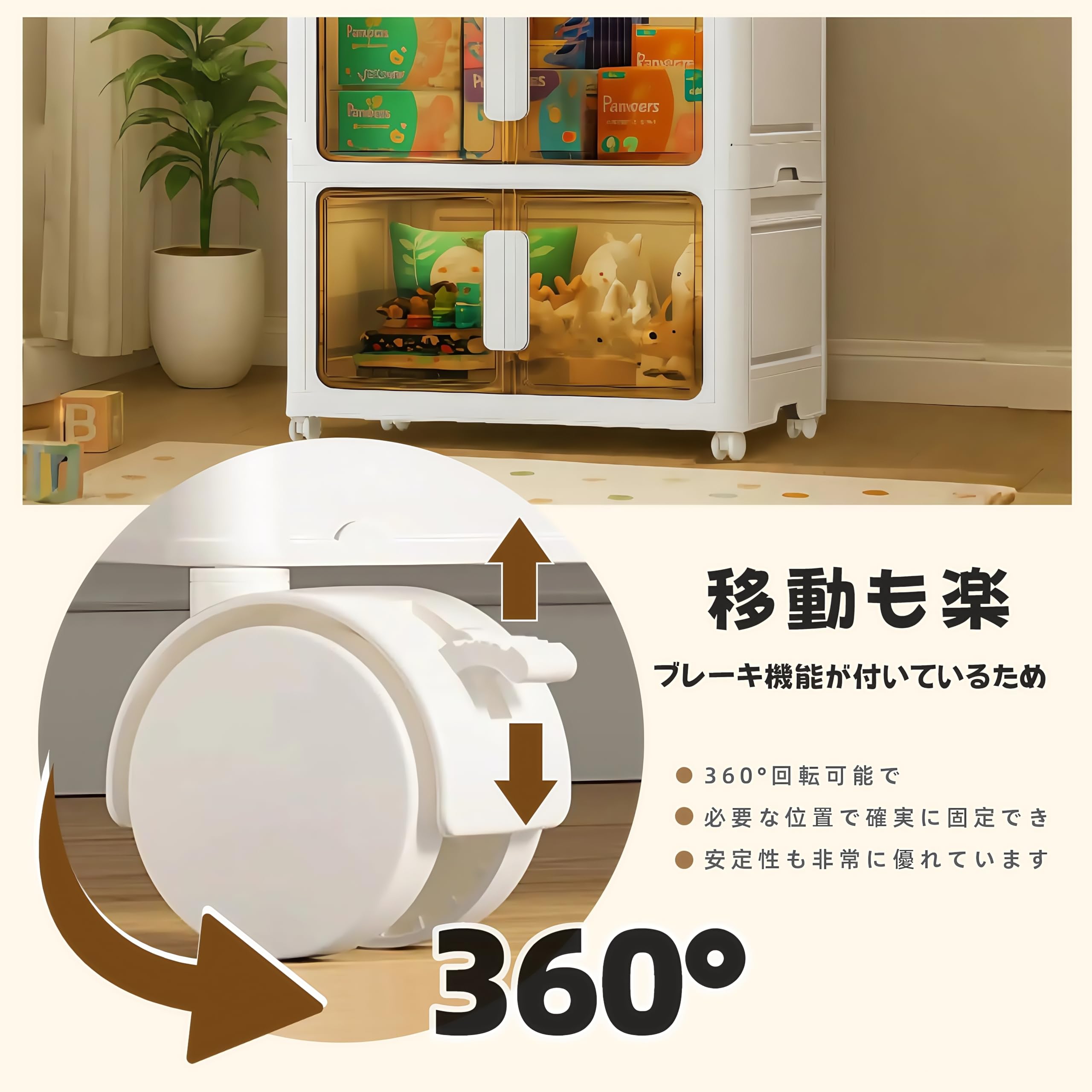 Amazon｜EastEamily ワードローブ クローゼット 折りたたみ式 幅