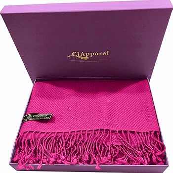 CJ Apparel Damen Pashmina-Schal - Einfarbiger Schal 203x70cm Aus Acryl-Viskose