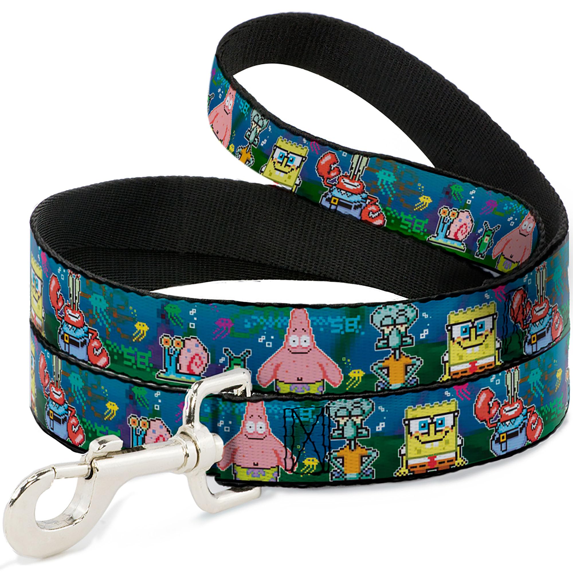 Laisse Bob l'éponge large de 3,8 cm Nickelodeon pour un contrôle optimal du chien
