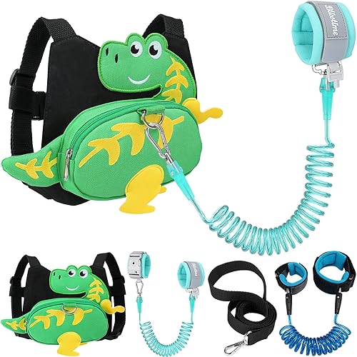 Paquete de 2 correa de mochila Blisstime y correa de muñeca para niños pequeños, correa para niños pequeños arnés con correa antipérdida para caminar