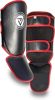 Shin and instep pads. Muay thai leg pads. kids/Adult black artificial leather thai boxing shin and instep pads. shin pads karate, tae-kwondo kick pads