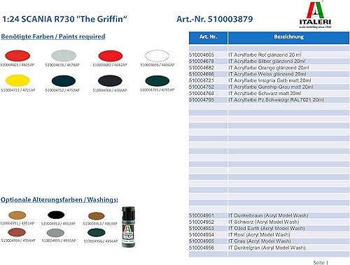 Miniatura 2 de Italeri ITA3879 Scania Kit de modelo de plástico, varios