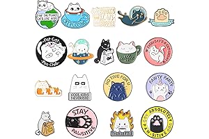 20 Pieces Cute Cat Pins for Bags