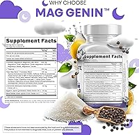 Vista 4 de Clean Nutraceuticals Complejo de glicinato de magnesio 1000 mg con L-teanina 200 mg de apigenina 50 mg citrato taurato suplemento
