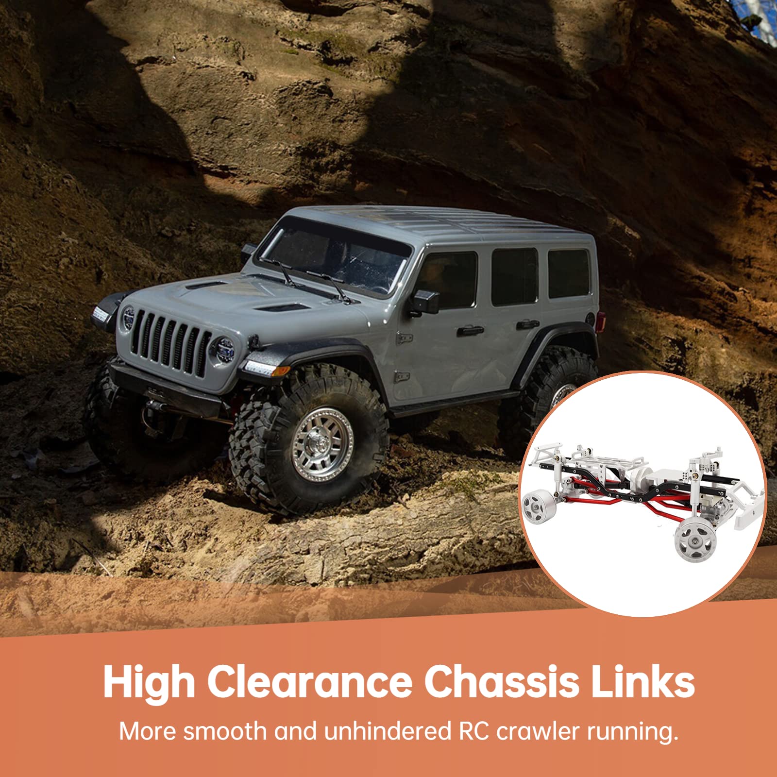 Amazon | HOBIVA ハイクリアランス シャーシリンクセット Axial SCX24