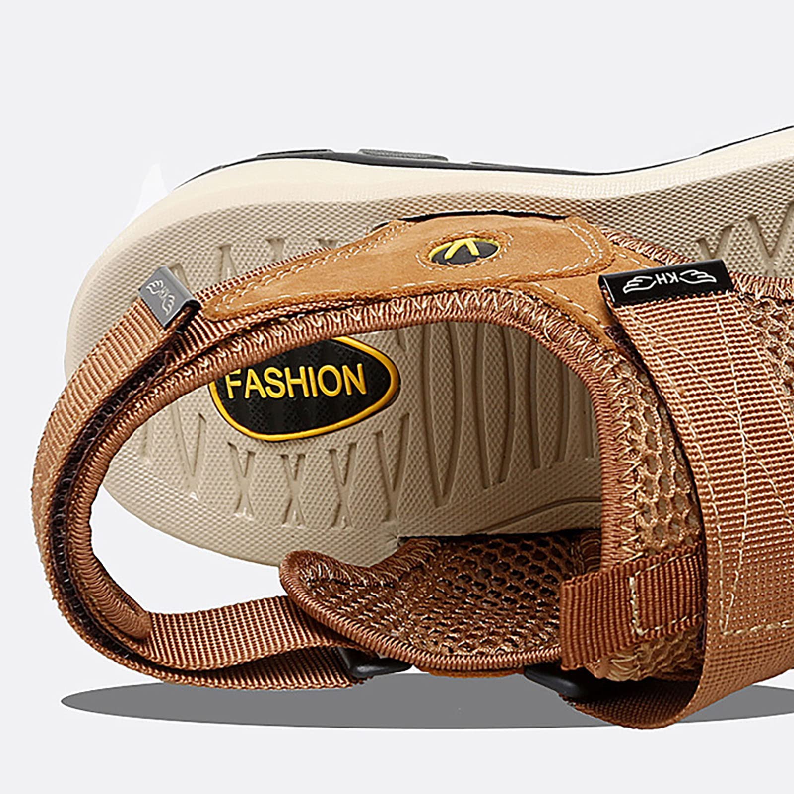 Sandalias Playa Hombre Suela de Goma Cuero con Bandas Ajustables Senderismo Moderno Chanclas Piscina Punta Cerrada Zapas Calzado Sandalia Ligero Antideslizante Comodo para Surf Ciudad