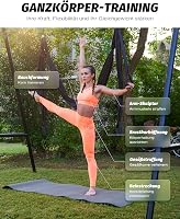 ZELUS Aerial Jóga Függőágy Szett - Nyújtó Heveder Rehabilitációhoz, Pilateshez, Baletthez - Rugalmas Stretching Pánt Spárgához és Gimnasztik 3