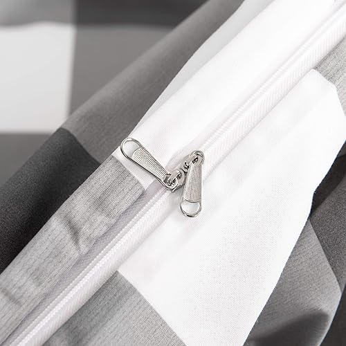 Miniatura 6 de Juego de funda de edredón suave de microfibra hipoalergénica ligera con 2 fundas de almohada de calidad hotelera