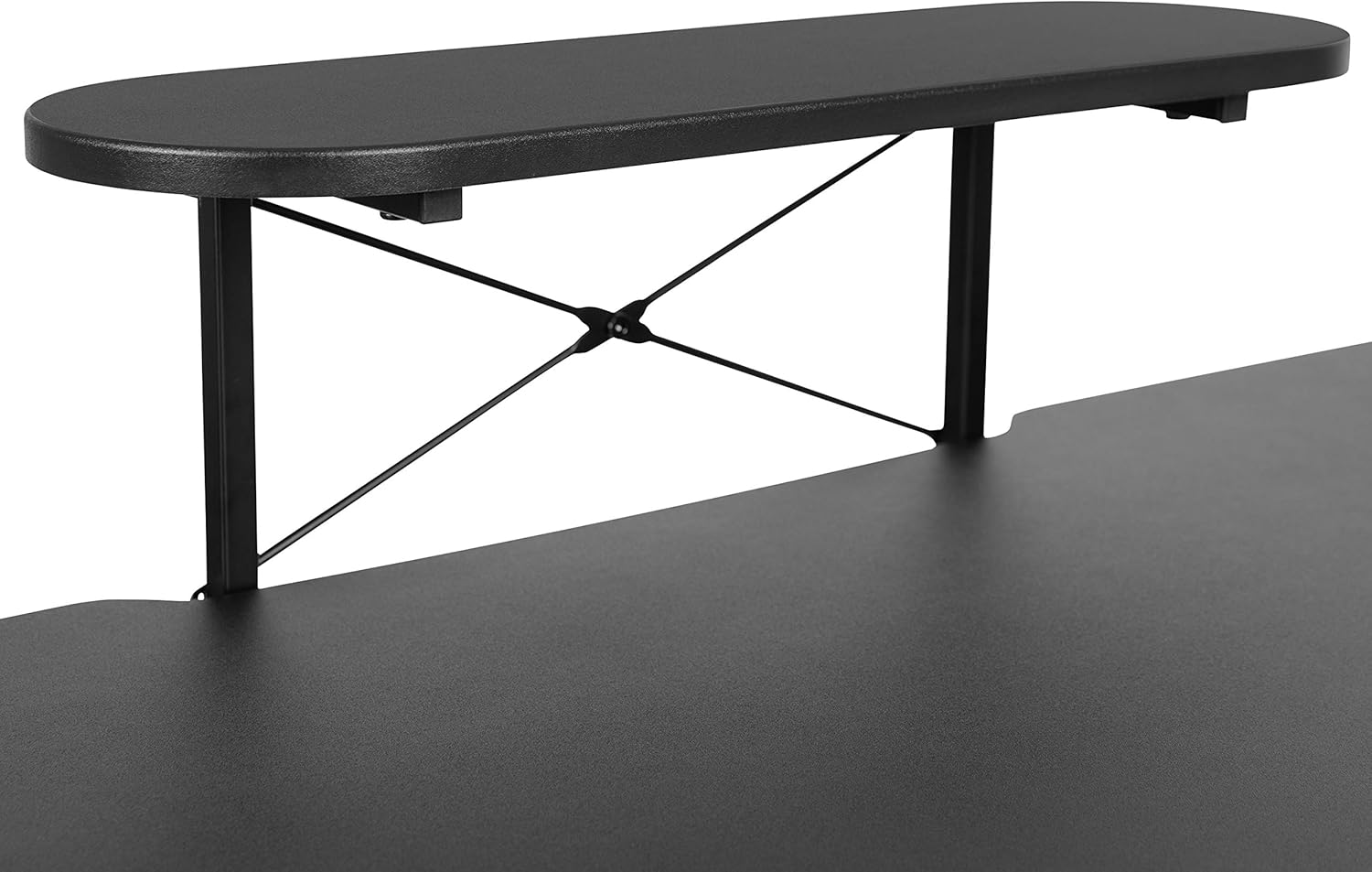 Flash Furniture Mallot Black Gaming Desk with Cup Holder, Headphone Hook, and Monitor/Smartphone Stand