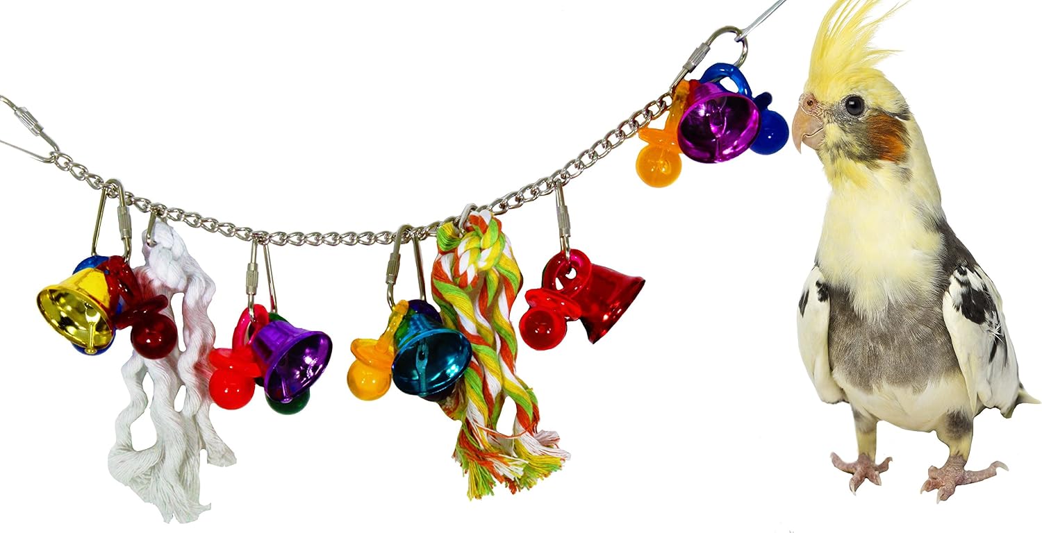 Bonka Bird Toys 1095 Beller Bird Toy Parrot cage Toys Cages African Grey Amazon Conure Caique