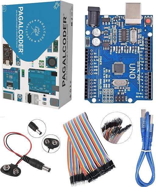 UNO SMD Development Board | with UNO Cable | Jumper Wires & 9v Power Cable | Comes with E Book