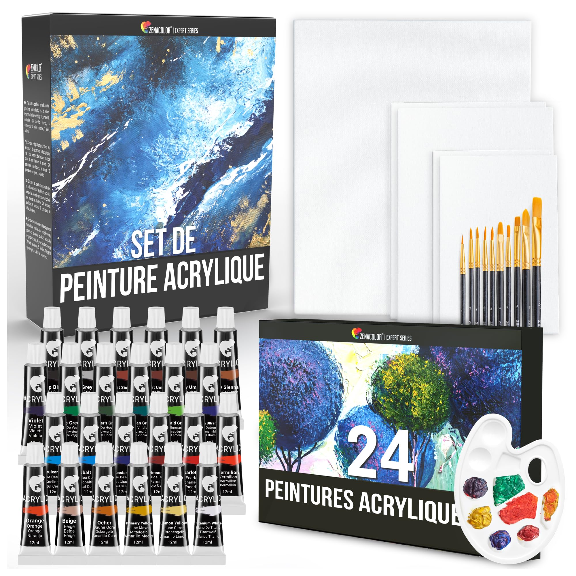zenacolor set peinture acrylique