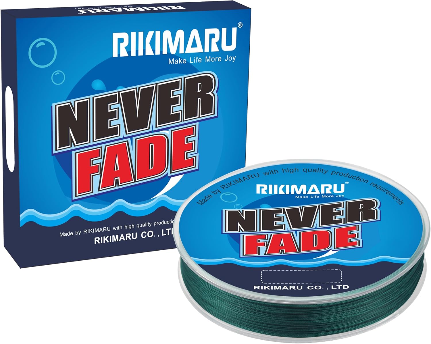 Rikimaru Never Fade Braided Fishing Line 10-80LB 150-600Yds