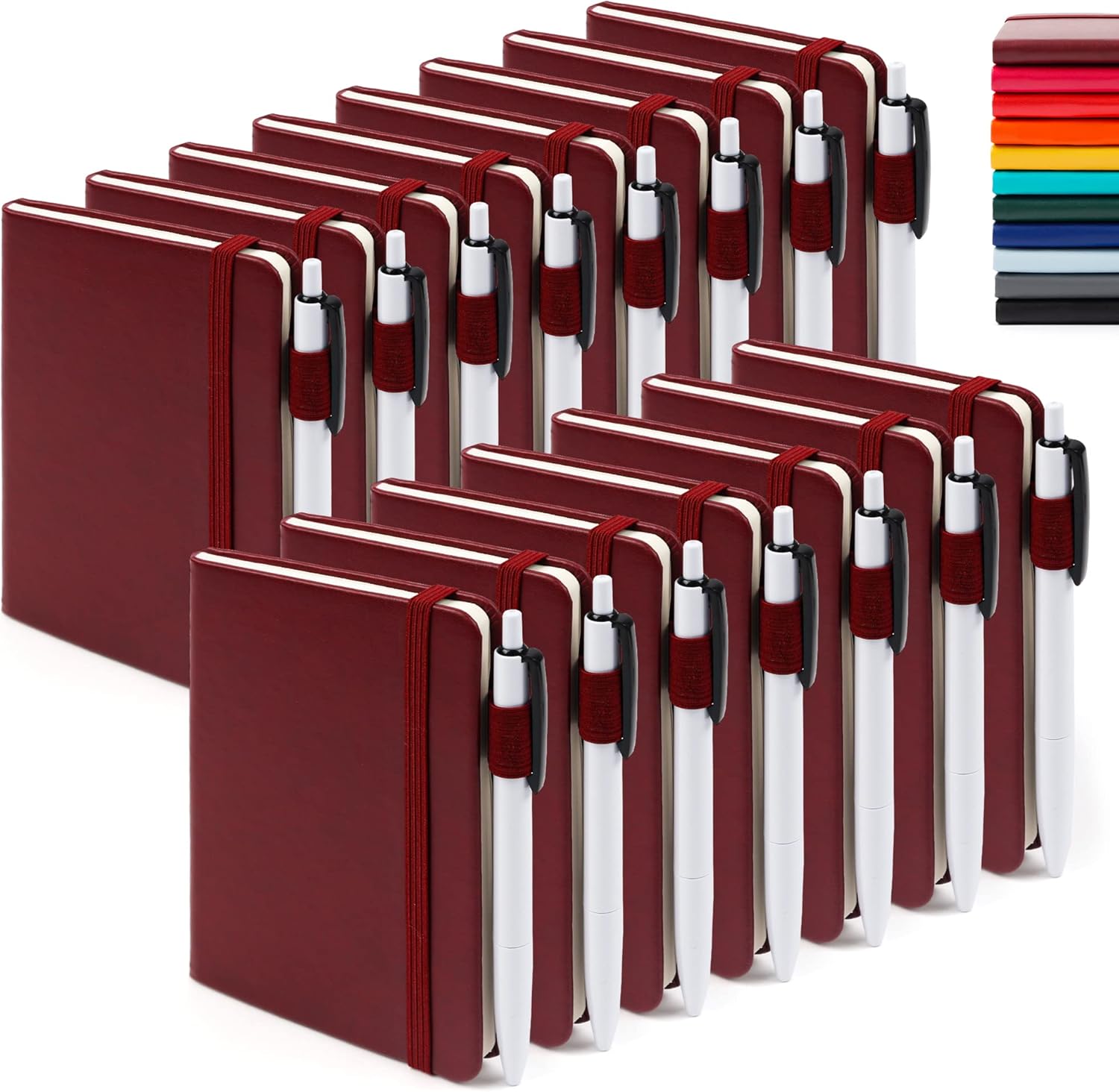 feela 15 Pack Pocket Small Notebooks Bulk, Mini Cute Notepads Hardcover College