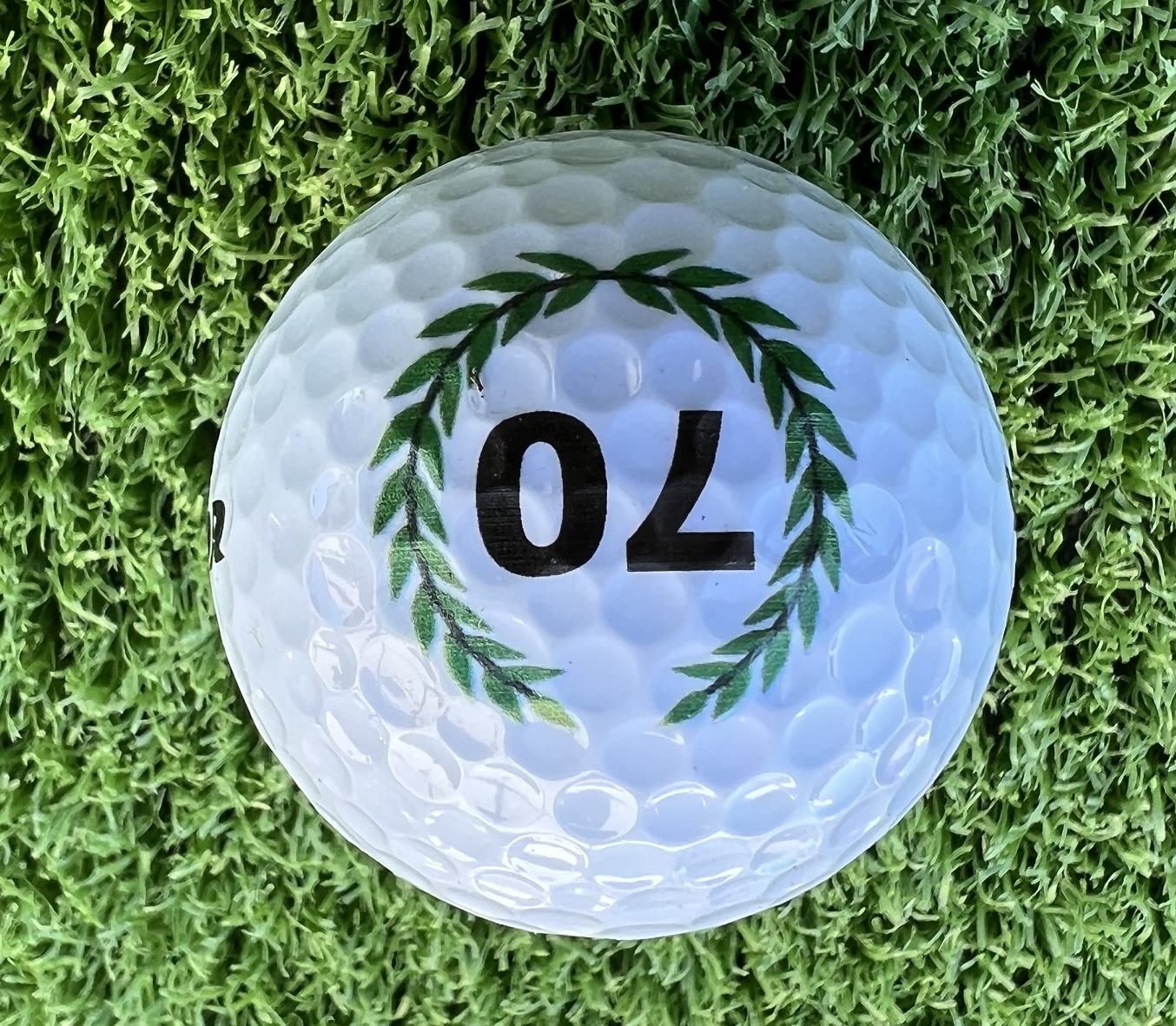 Set di palline da golf compleanno 70 con Happy Birthday Motiv in confezione regalo/Golf Regalo di compleanno Happy Birthday