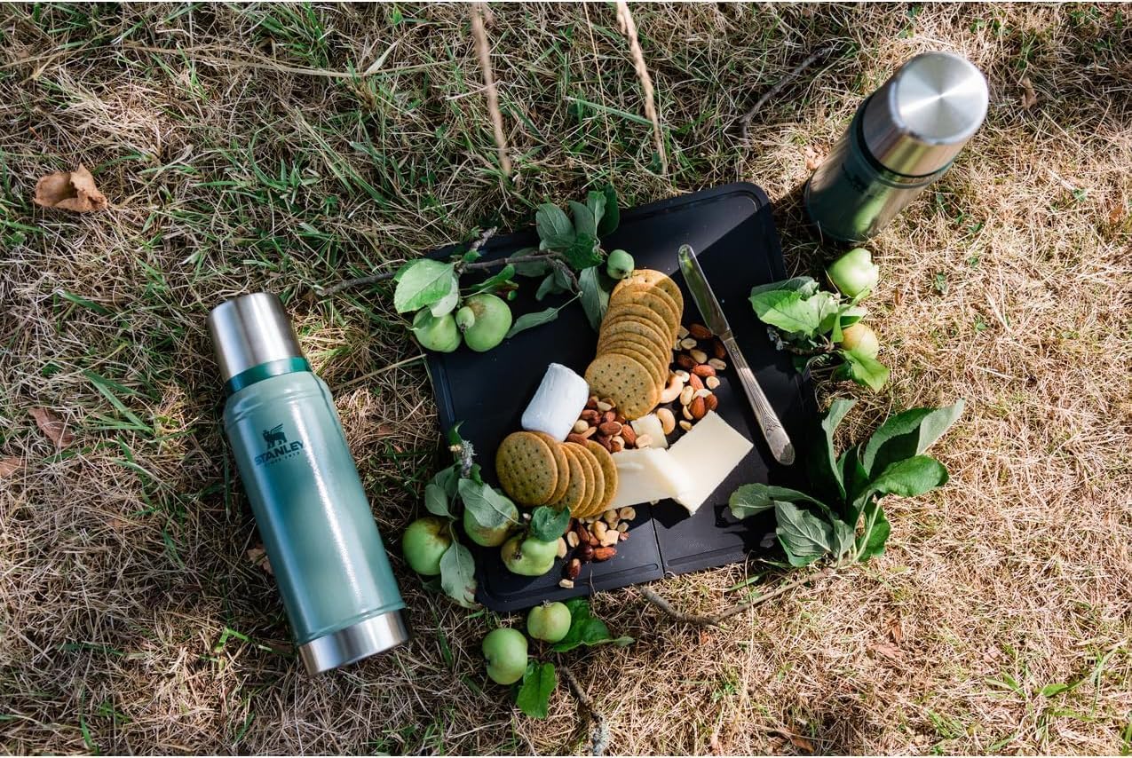 Stanley Classic Legendary Vacuum Bottle 20 oz | Wide Mouth with Leakproof Cup Lid | Keep Drinks Hot or Cold | Packable for Travel | Insulated Stainless Steel Thermos | BPA-Free | Hammertone Green - Image 6