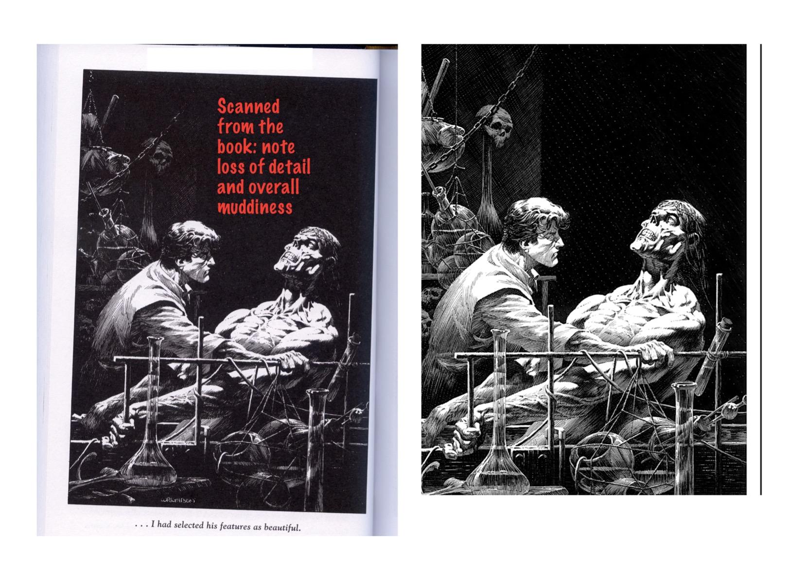 A small-sized, expensive edition ($29.95) with lackluster reproduction of Wrightson's artwork.