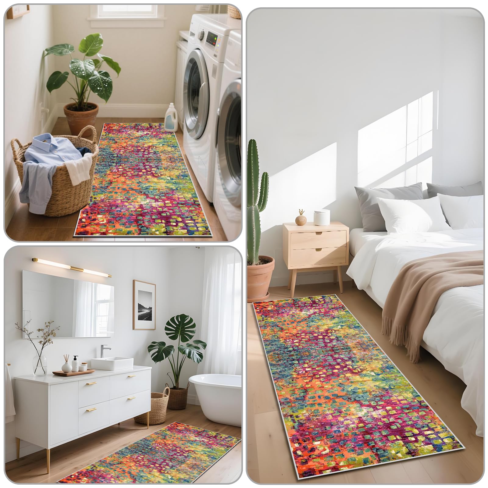 Chodnik Kuchenny Bieżnik na Korytarz Wycieraczka do Wnętrz Długie Dywanowa Dywan do Salonu Wycieraczk Chodnik do Przedpokoju do Sypialni Wejścia Pralni Werandy 70 x 400 cm
