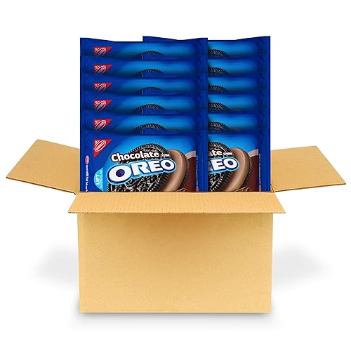 Oreo Galletas Chocolate Sandwich, Chocolate Creme, 15,25onza (Pack de 12)
