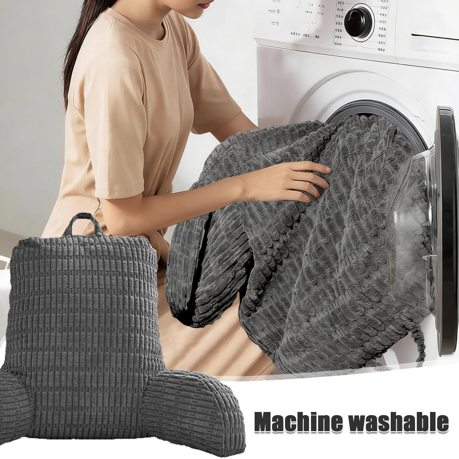 Lesekissen für Bett und Sofa, Lesekissen mit Rückenlehne für Erwachsene, Groß Erwachsenen Rückenkissen Bett, Lesen und Spielen mit Mobiltelefonen imBett