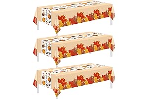Childom Thanksgiving Tablecloth 3 Pack for Ultimate Autumn Ambiance