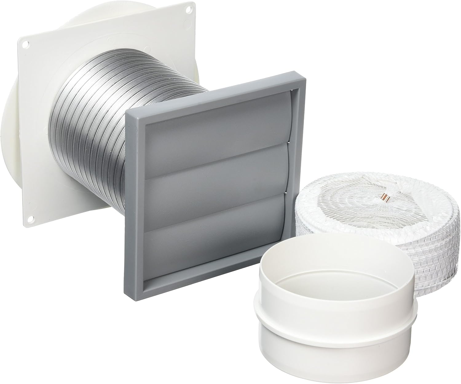 Merriway BH05720 Tumble Dryer Ducting Kit, 100mm (4 Inch) , Grey