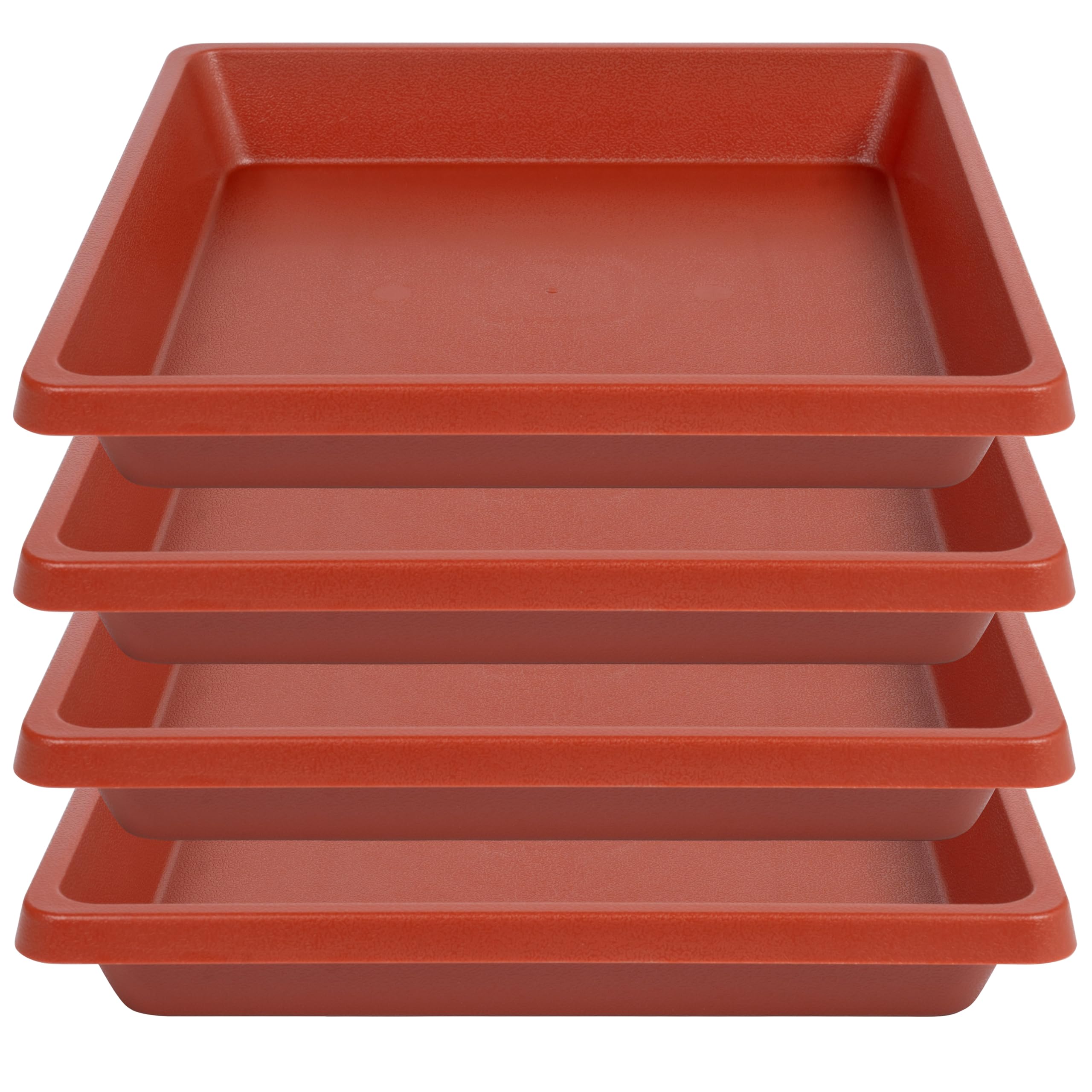 Plant Saucers - 2 Pack Square Trays for Pots -13 Plant Saucers - 2 Pack Square Trays for Pots -13