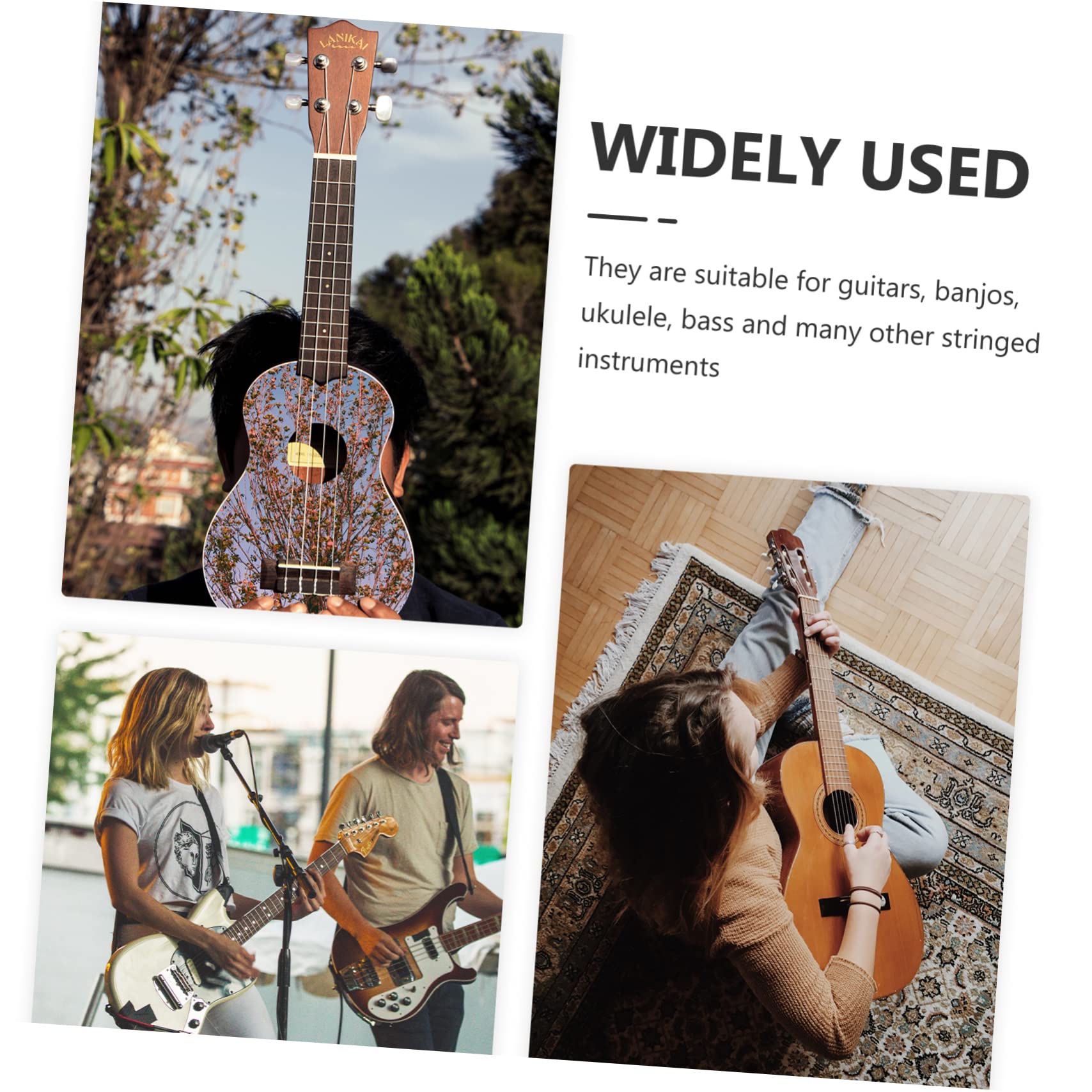 VICASKY 8juegos Púas De Metal Para Guitarra Protector De Dedos Accesorios Para Guitarristas Púas Para Dedo Índice Color Plateado Para Guitarra y Eléctrica