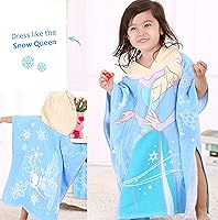 Vista 2 de Everyday Delights Disney Frozen Elsa Bath Pool Beach Toalla con capucha Poncho