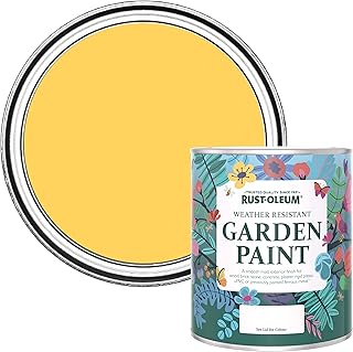 Rust-Oleum Yellow Mould Resistant Garden Paint in Matt Finish - Lemon Jelly 750ml