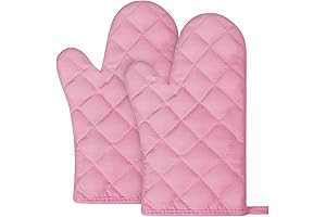 AUAUY Pink Oven Mitts