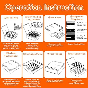 Automatic Egg Incubator, 36 Egg Capacity | Automatic Egg Turner, Thermometer Control & Humidity Control, Egg Candler, 360 View, For Hatching Chicks