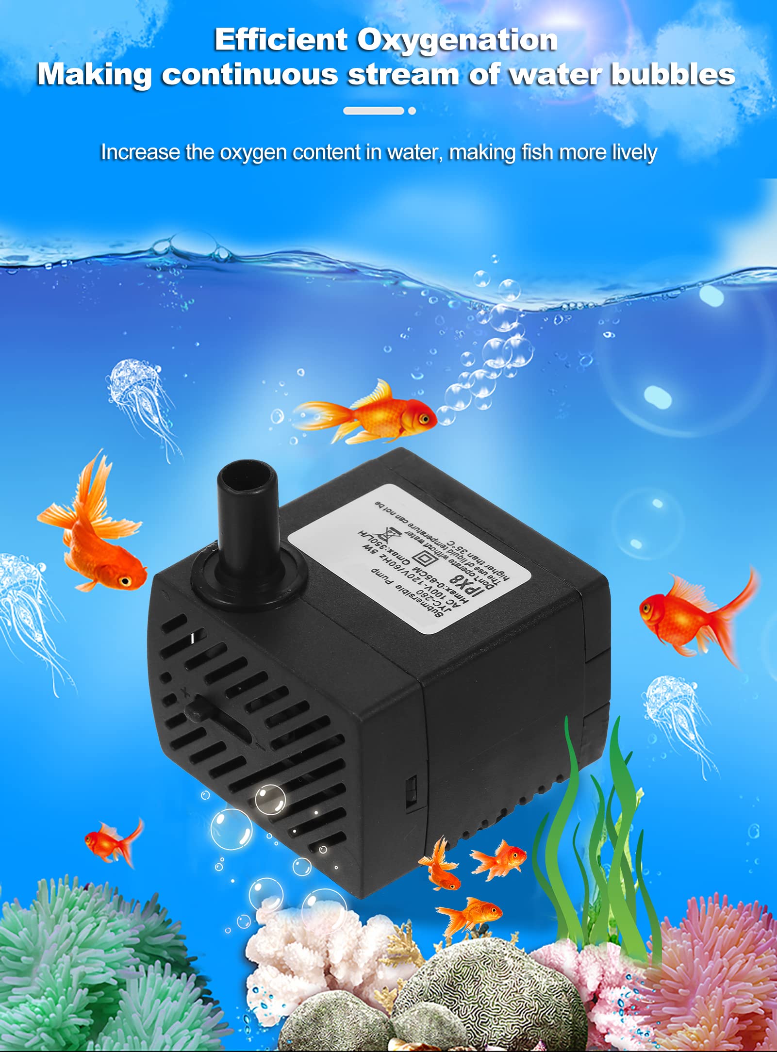 Calentador de agua pequeño de 100 W 30 L y enfriador para acuario enfriador de acuario electrónico semiconductor, pantalla LCD, sistema de calefacción y refrigeración de acuario digital