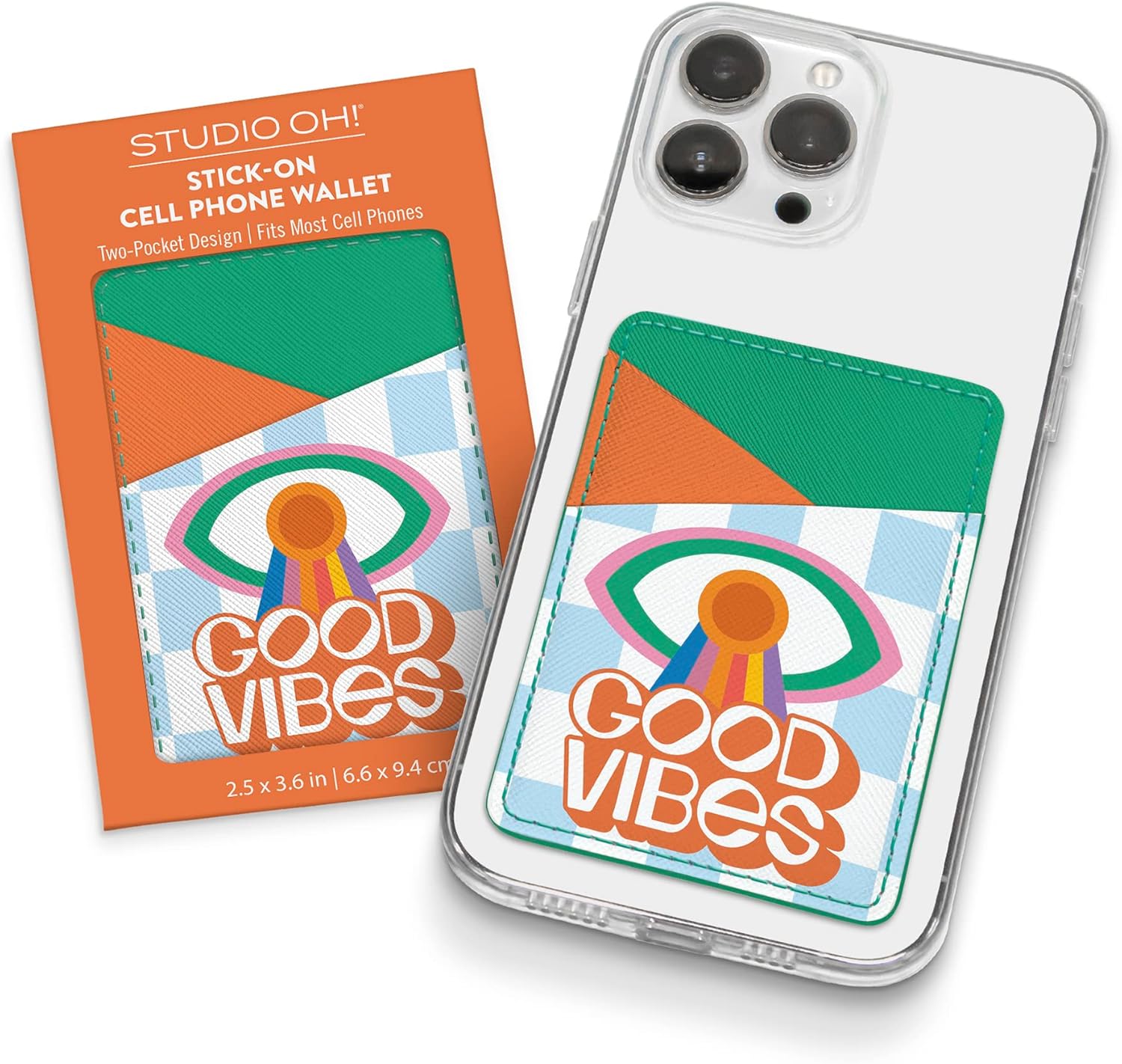 Studio Oh! Spread Good Vibes Phone Wallet, StickOn Wallet